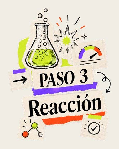PASO 3 · Reacción